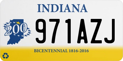 IN license plate 971AZJ