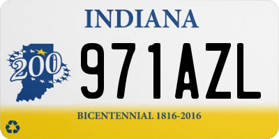 IN license plate 971AZL