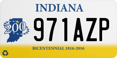 IN license plate 971AZP