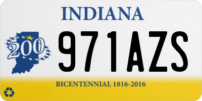 IN license plate 971AZS