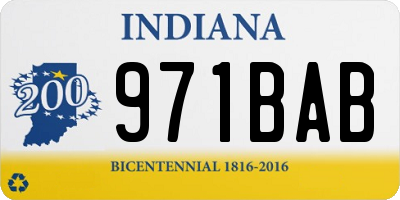 IN license plate 971BAB