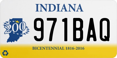 IN license plate 971BAQ
