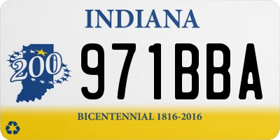 IN license plate 971BBA