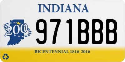 IN license plate 971BBB