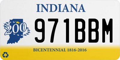 IN license plate 971BBM