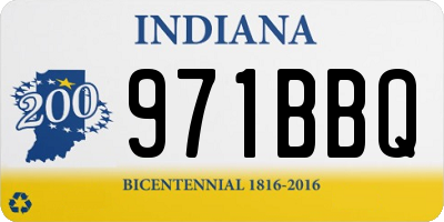 IN license plate 971BBQ