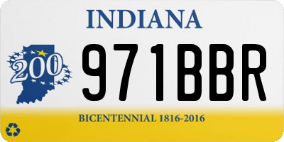 IN license plate 971BBR