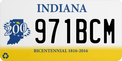 IN license plate 971BCM