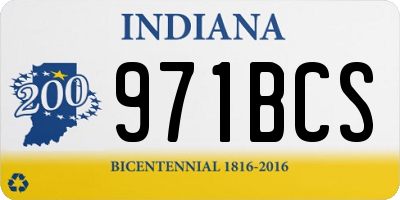 IN license plate 971BCS
