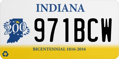 IN license plate 971BCW
