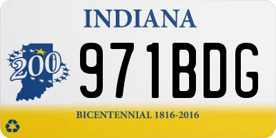 IN license plate 971BDG