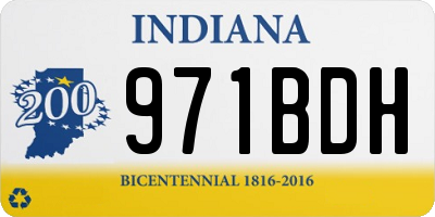 IN license plate 971BDH