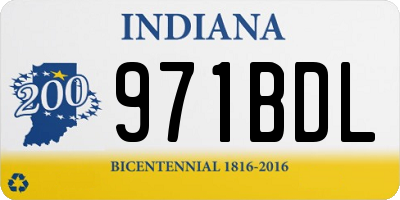 IN license plate 971BDL