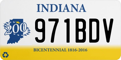 IN license plate 971BDV