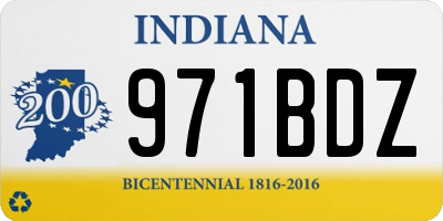 IN license plate 971BDZ