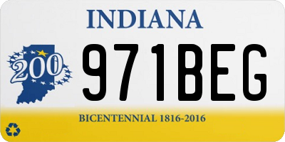 IN license plate 971BEG