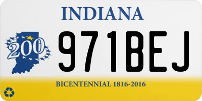 IN license plate 971BEJ