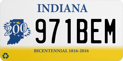 IN license plate 971BEM