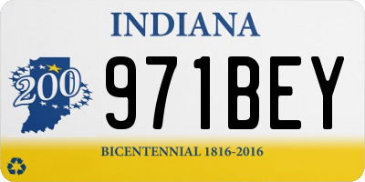 IN license plate 971BEY