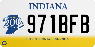 IN license plate 971BFB