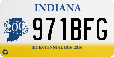IN license plate 971BFG