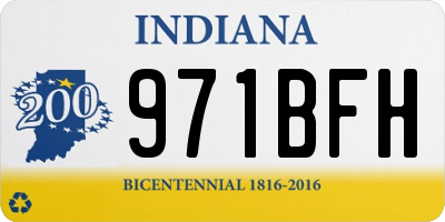 IN license plate 971BFH
