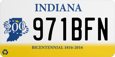IN license plate 971BFN
