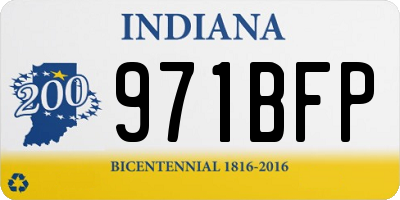 IN license plate 971BFP