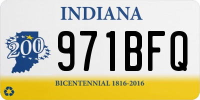 IN license plate 971BFQ