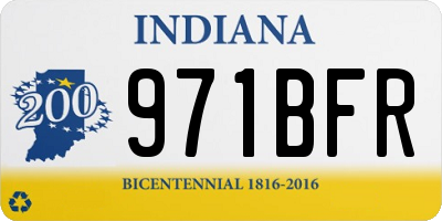 IN license plate 971BFR