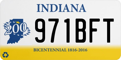 IN license plate 971BFT