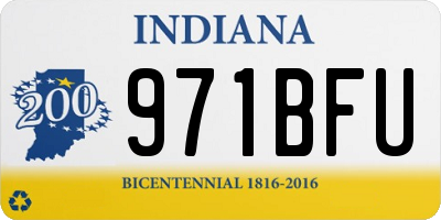 IN license plate 971BFU