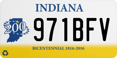 IN license plate 971BFV