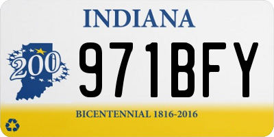 IN license plate 971BFY