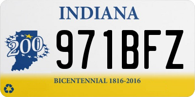 IN license plate 971BFZ