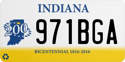 IN license plate 971BGA
