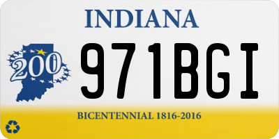 IN license plate 971BGI