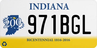 IN license plate 971BGL