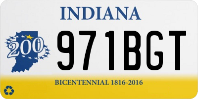 IN license plate 971BGT