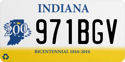 IN license plate 971BGV