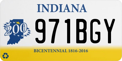 IN license plate 971BGY