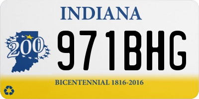 IN license plate 971BHG