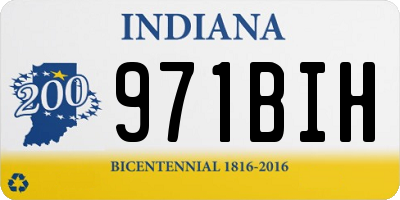 IN license plate 971BIH