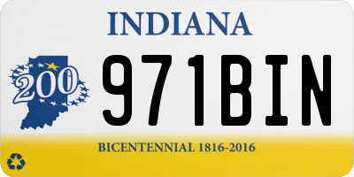 IN license plate 971BIN