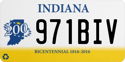 IN license plate 971BIV