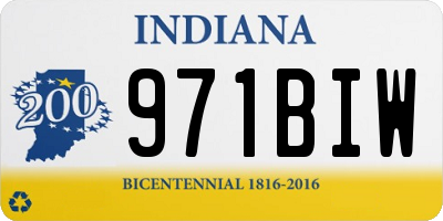IN license plate 971BIW