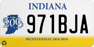 IN license plate 971BJA