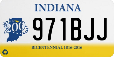 IN license plate 971BJJ
