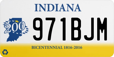IN license plate 971BJM