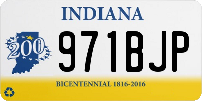 IN license plate 971BJP